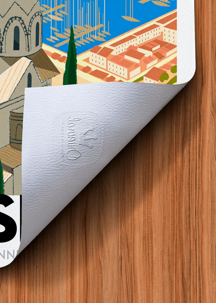 Tampon-061 Affiche marseille Tampon Original Monsieur Z, Tirage d'art,