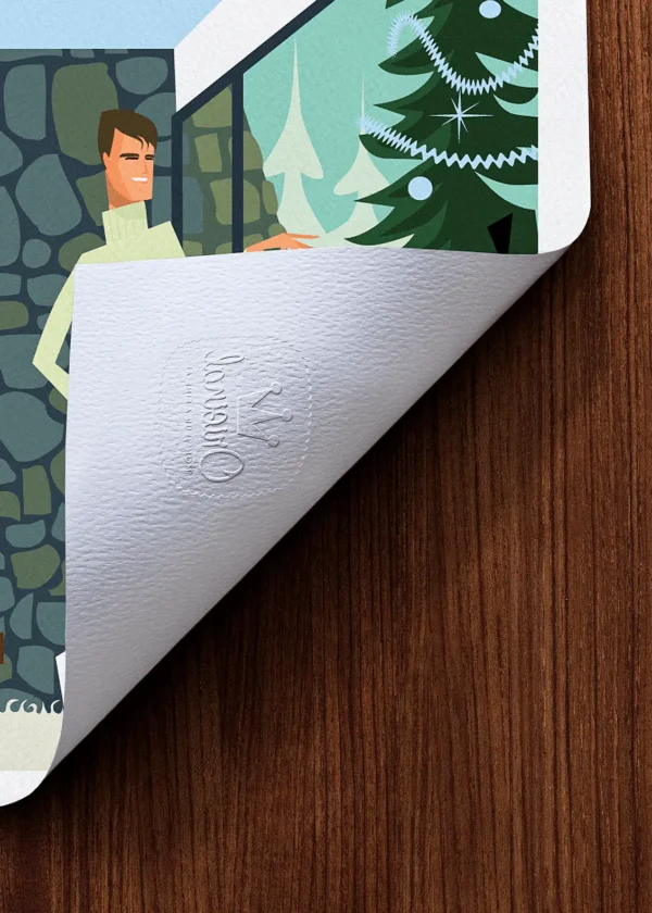 Tampon-073 Affiche Ski Tampon Original Monsieur Z, Tirage d'art,