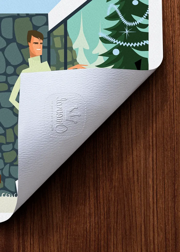 Tampon-073 Affiche Ski Tampon Original Monsieur Z, Tirage d'art,