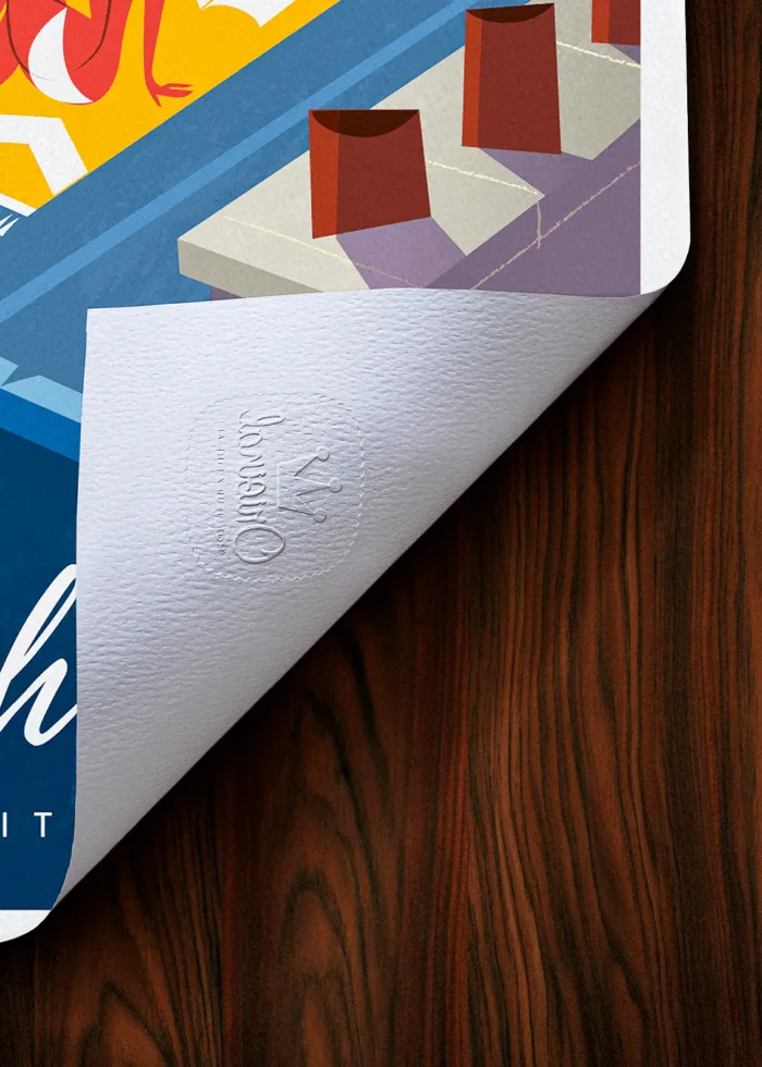 Tampon-075 Affiche Paris Tampon Original Monsieur Z, Tirage d'art,