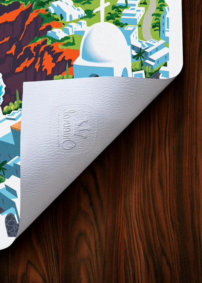 Tampon-076 Affiche Ibiza Tampon Original Monsieur Z, Tirage d'art,