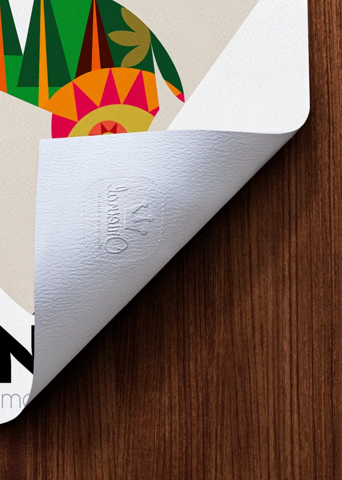 Tampon-081 Affiche Montagne Tampon Original Monsieur Z, Tirage d'art,