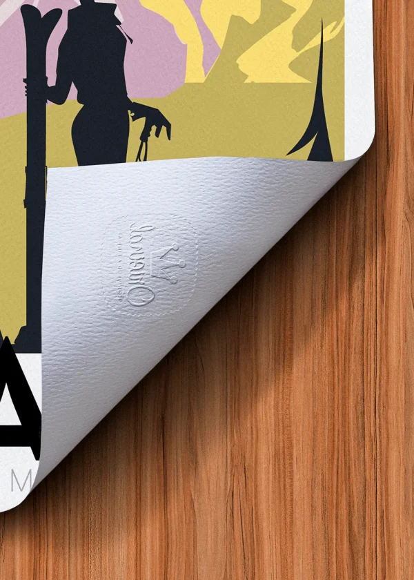 Tampon-082 Affiche Alpes Tampon Original Monsieur Z, Tirage d'art,