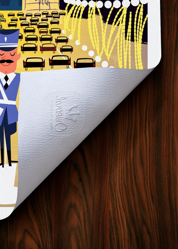 Tampon-085 Affiche Paris Tampon Original Monsieur Z, Tirage d'art,