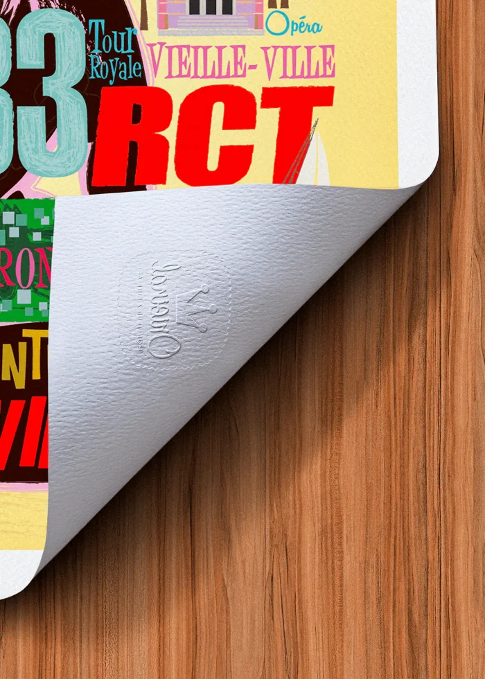 Tampon-087 Affiche Toulon Tampon Original Monsieur Z, Tirage d'art,