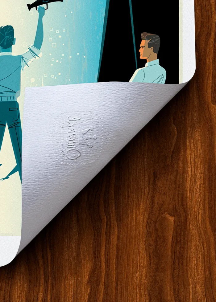 Tampon-089 Affiche Los angles Tampon Original Monsieur Z, Tirage d'art,