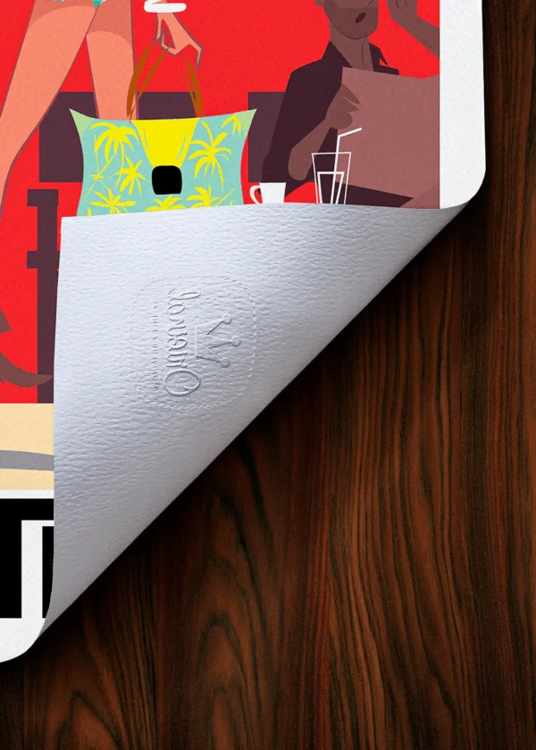 Tampon-093 Affiche Saint-tropez Tampon Original Monsieur Z, Tirage d'art,