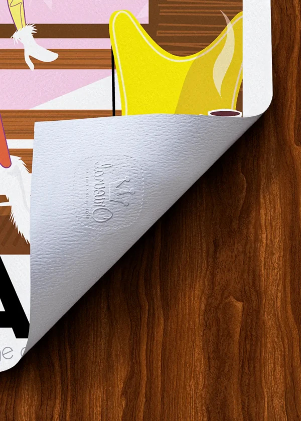 Tampon-096 Affiche Montagne Tampon Original Monsieur Z, Tirage d'art,