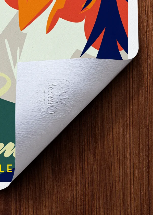 Tampon-099 Affiche Montagne Tampon Original Monsieur Z, Tirage d'art,