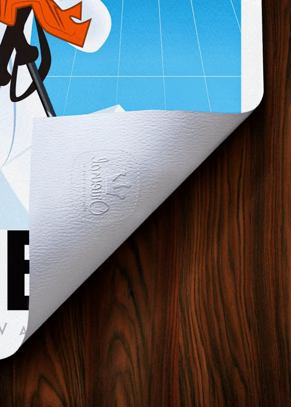 Tampon-100 Affiche Montagne Tampon Original Monsieur Z, Tirage d'art,