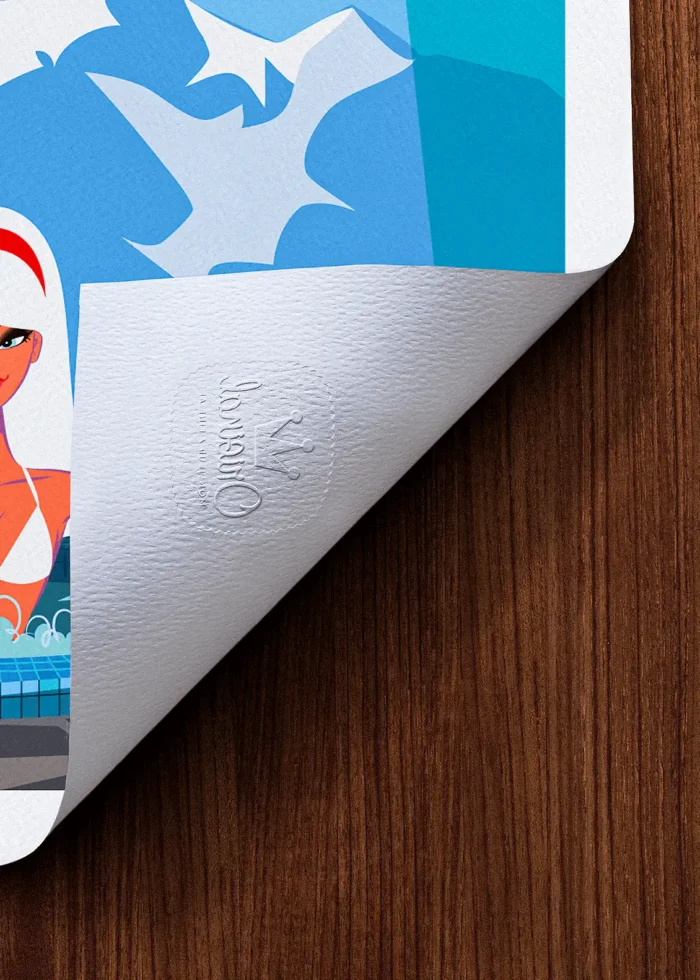 Tampon-101 Affiche Montagne Tampon Original Monsieur Z, Tirage d'art,