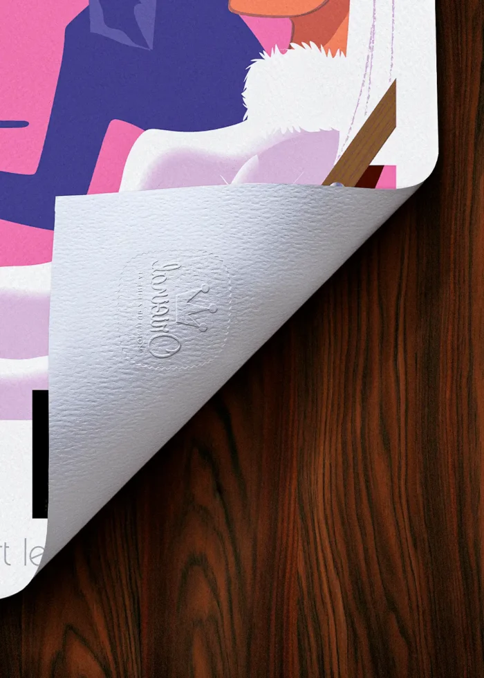 Tampon-102 Affiche Montagne Tampon Original Monsieur Z, Tirage d'art,