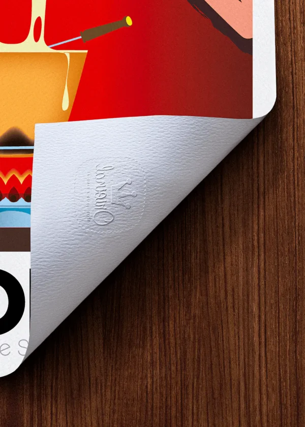 Tampon-103 Affiche Montagne Tampon Original Monsieur Z, Tirage d'art,