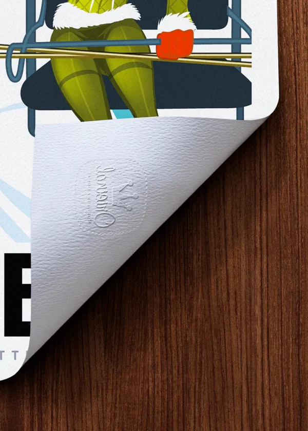 Tampon-106 Affiche Montagne Tampon Original Monsieur Z, Tirage d'art,