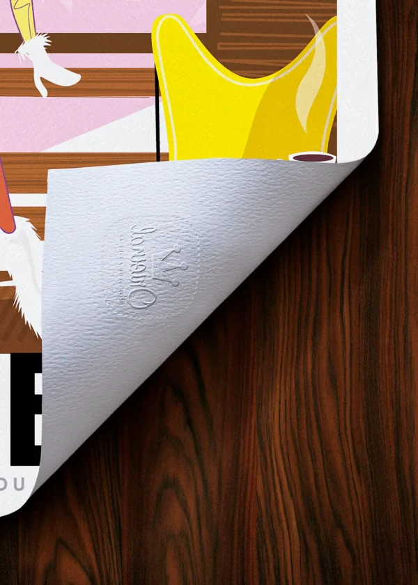 Tampon-107 Affiche Montagne Tampon Original Monsieur Z, Tirage d'art,