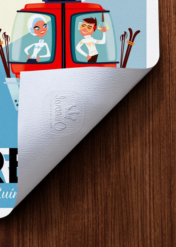 Tampon-108 Affiche Montagne Tampon Original Monsieur Z, Tirage d'art,