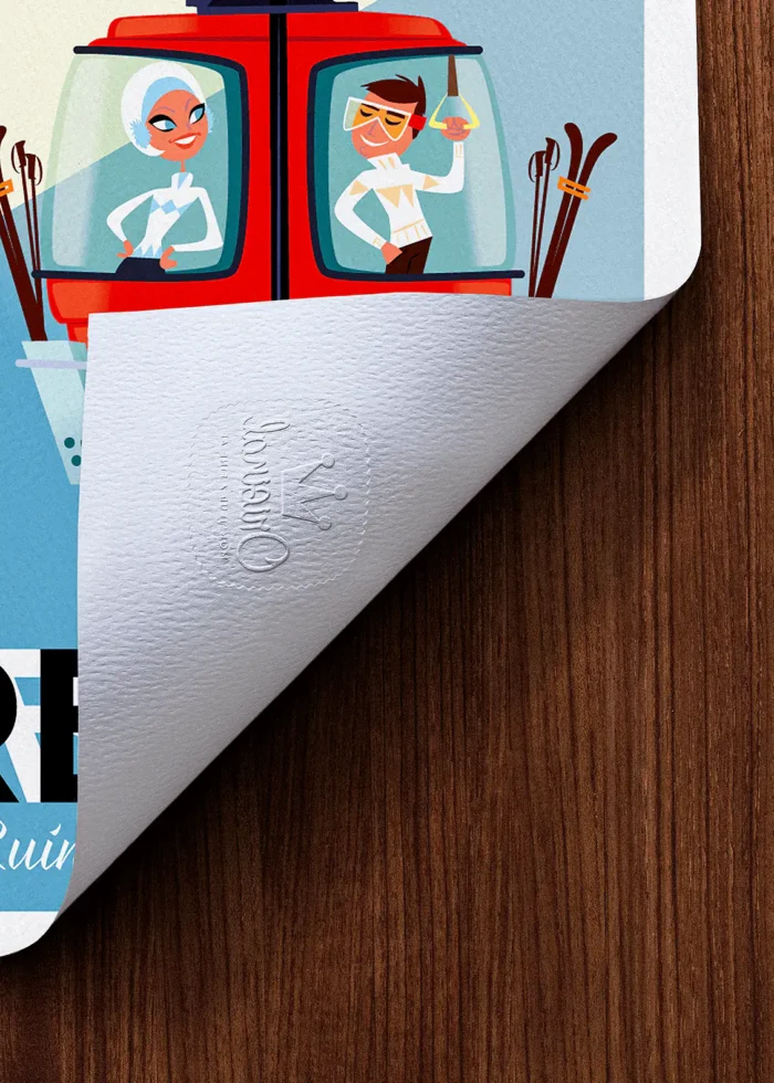 Tampon-108 Affiche Montagne Tampon Original Monsieur Z, Tirage d'art,