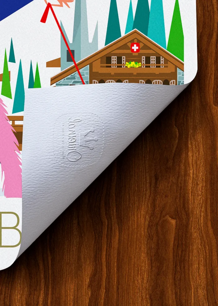 Tampon-109 Affiche Montagne Tampon Original Monsieur Z, Tirage d'art,