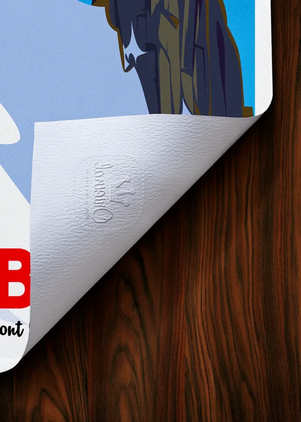 Tampon-110 Affiche Montagne Tampon Original Monsieur Z, Tirage d'art,