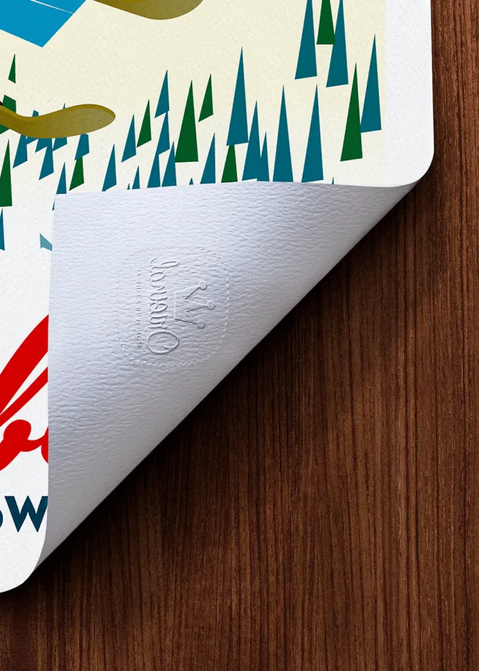 Tampon-111 Affiche Montagne Tampon Original Monsieur Z, Tirage d'art,