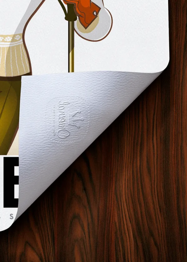 Tampon-112 Affiche Montagne Tampon Original Monsieur Z, Tirage d'art,