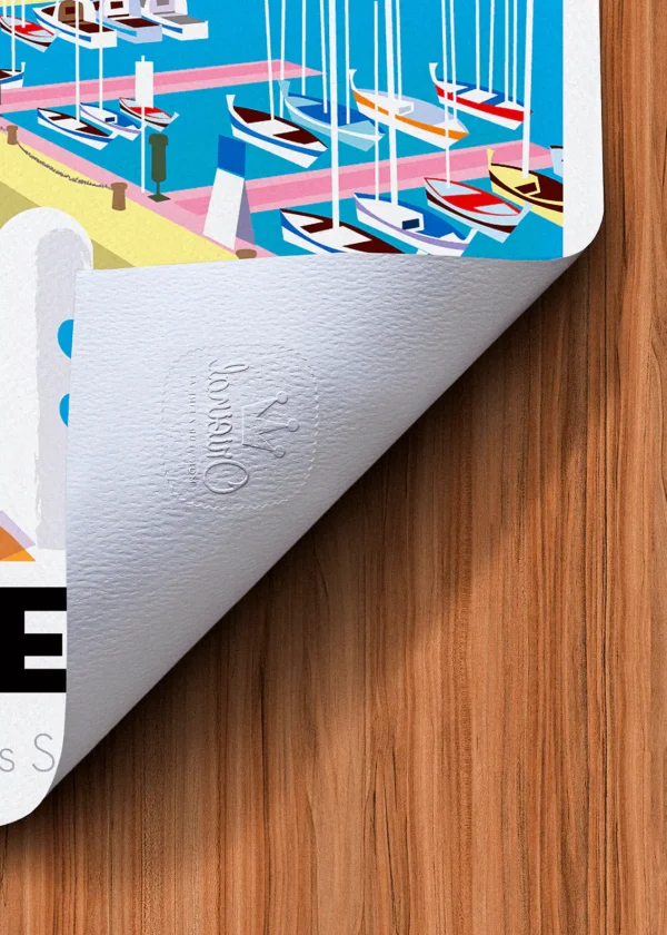 Tampon-125 Affiche Carqueiranne Tampon Original Monsieur Z, Tirage d'art,