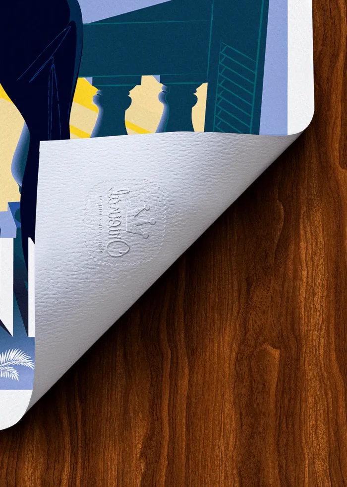 Tampon-130 Affiche Cannes Tampon Original Monsieur Z, Tirage d'art,