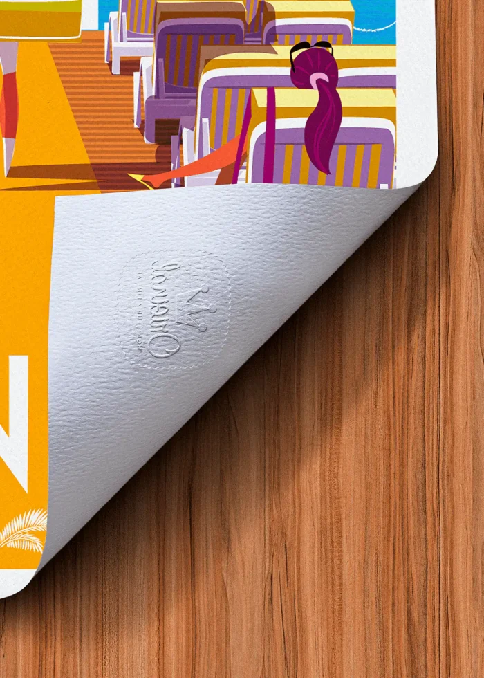 Tampon-138 Affiche Cannes Tampon Original Monsieur Z, Tirage d'art,