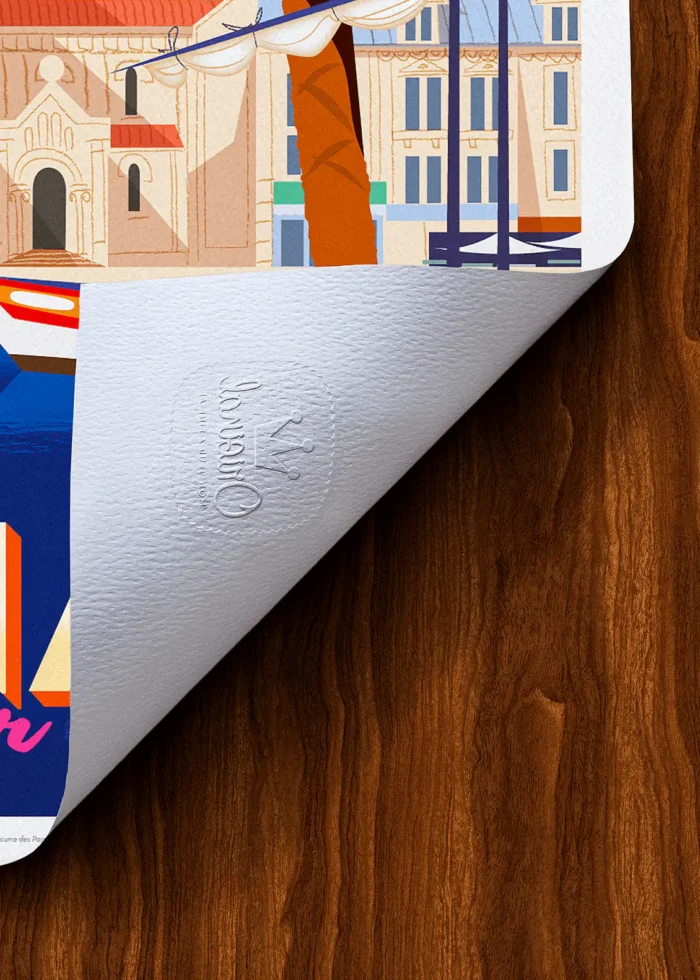 Tampon-140 Affiche Grimaud Tampon Original Monsieur Z, Tirage d'art,