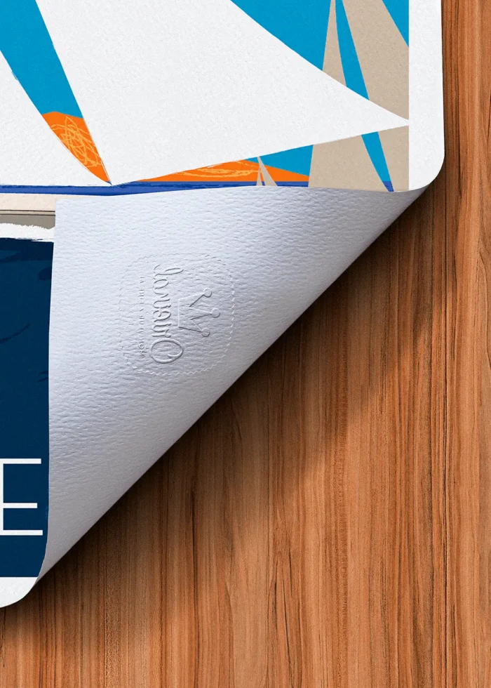 Tampon-147 Affiche Porquerolles Tampon Original Monsieur Z, Tirage d'art,