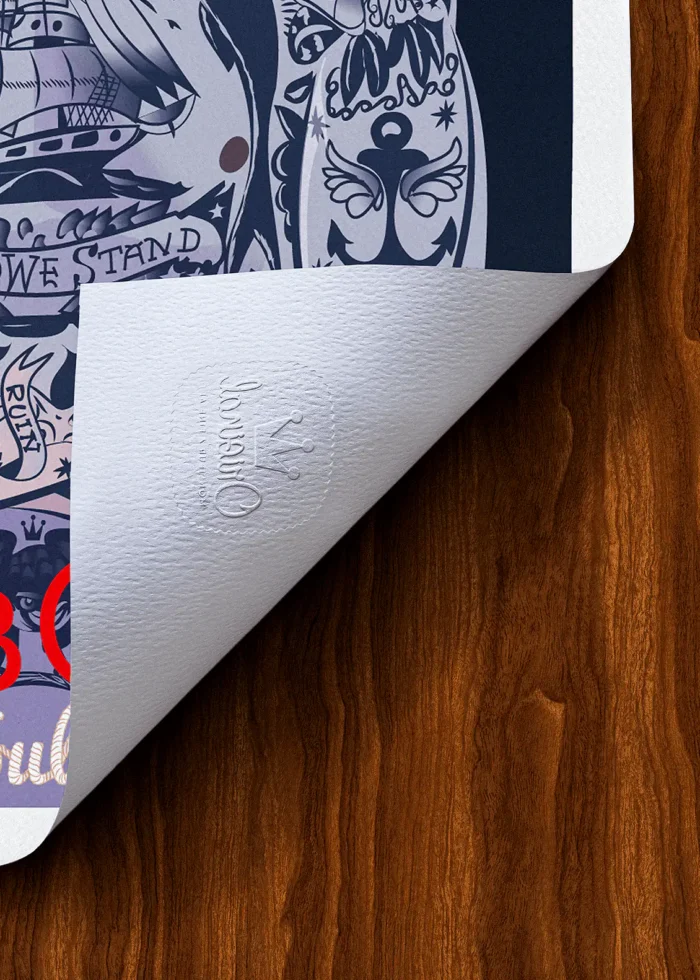 Tampon-152 Affiche Barb club Tampon Original Monsieur Z, Tirage d'art,