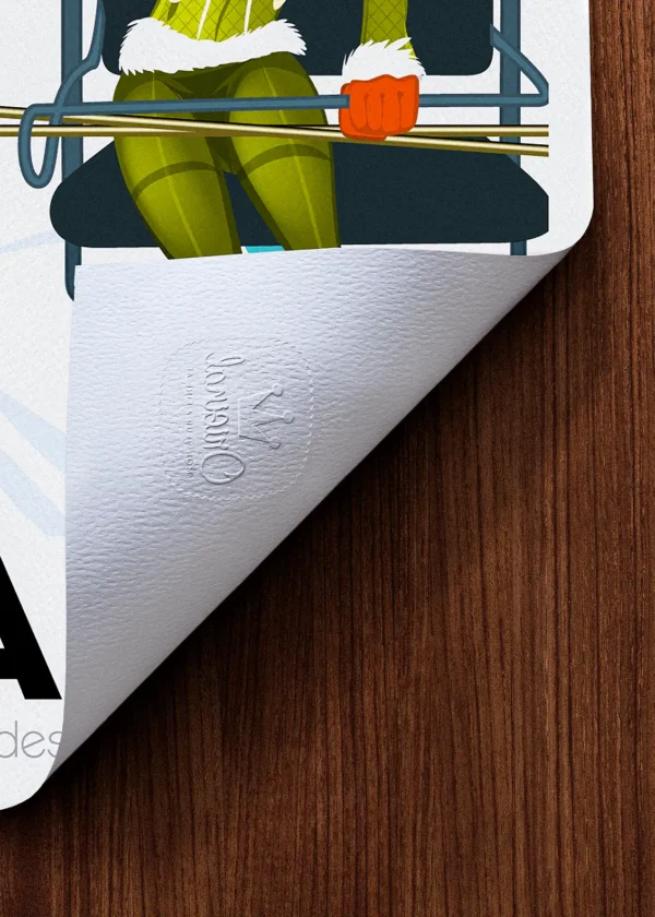 Tampon-157 Affiche Montagne Tampon Original Monsieur Z, Tirage d'art,