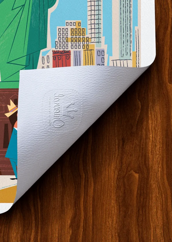 Tampon-164 Affiche new York Tampon Original Monsieur Z, Tirage d'art,