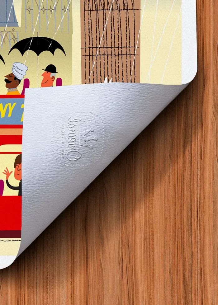 Tampon-165 Affiche London Tampon Original Monsieur Z, Tirage d'art,