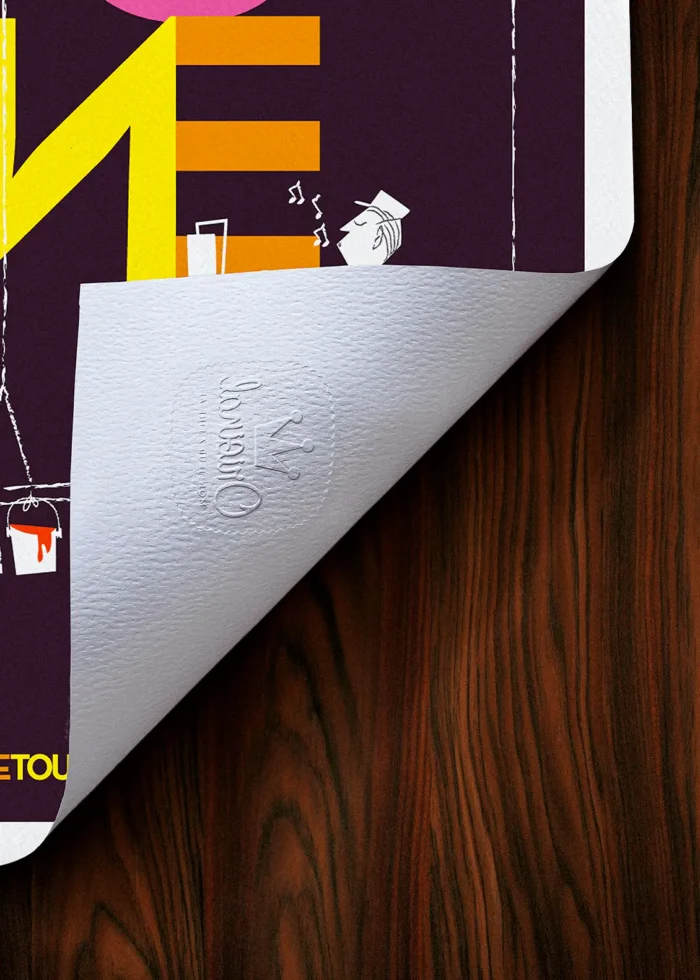 Tampon-166 Affiche Toulon Tampon Original Monsieur Z, Tirage d'art,