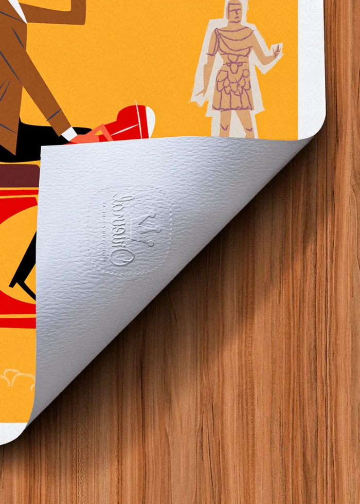 Tampon-172 Affiche Rome Tampon Original Monsieur Z, Tirage d'art,