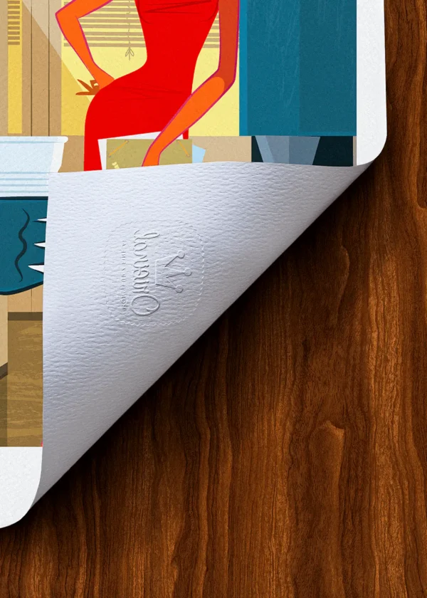 Tampon-176 Affiche Café Tampon Original Monsieur Z, Tirage d'art,