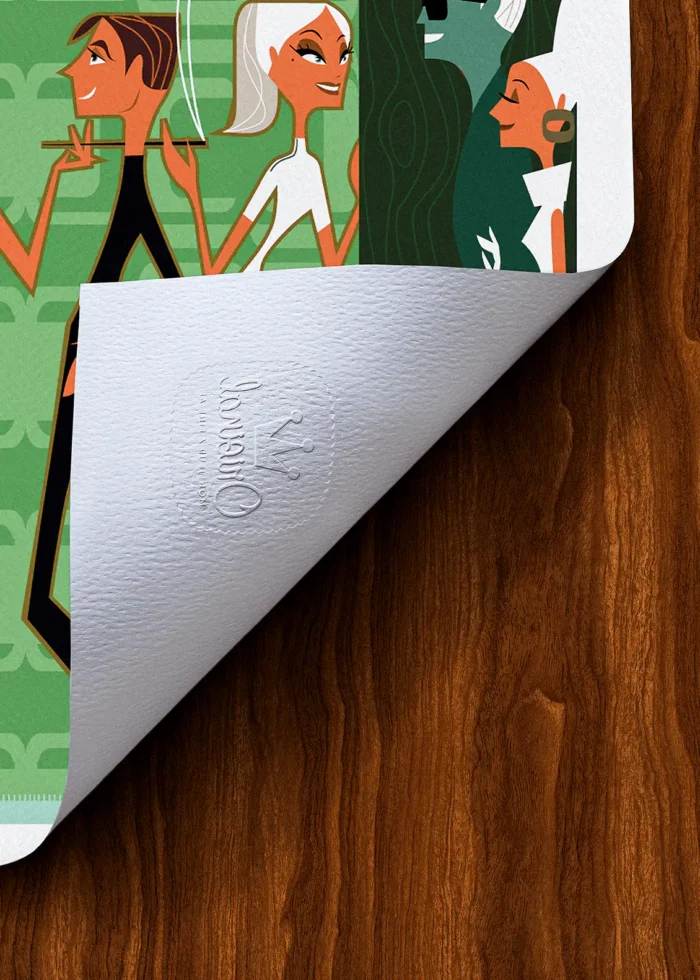 Tampon-180 Affiche Vintage Tampon Original Monsieur Z, Tirage d'art,