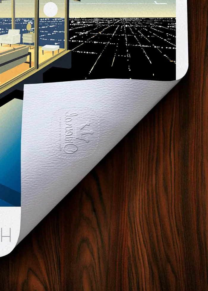 Tampon-188 Affiche Architecture Tampon Original Monsieur Z, Tirage d'art,