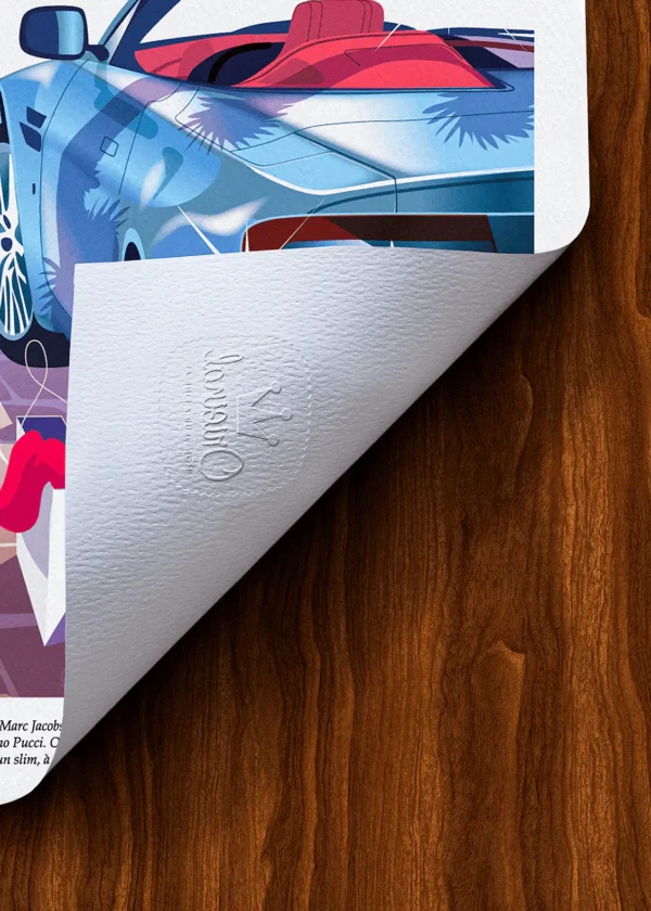 Tampon-193 Affiche Mode Tampon Original Monsieur Z, Tirage d'art,