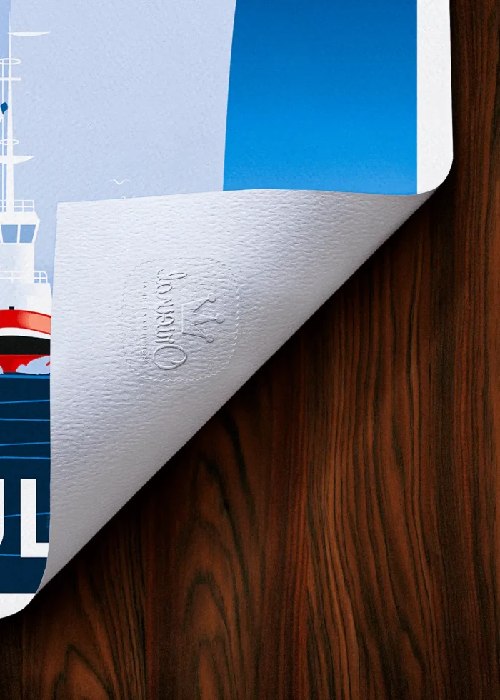 Tampon-195 Affiche Toulon Tampon Original Monsieur Z, Tirage d'art,