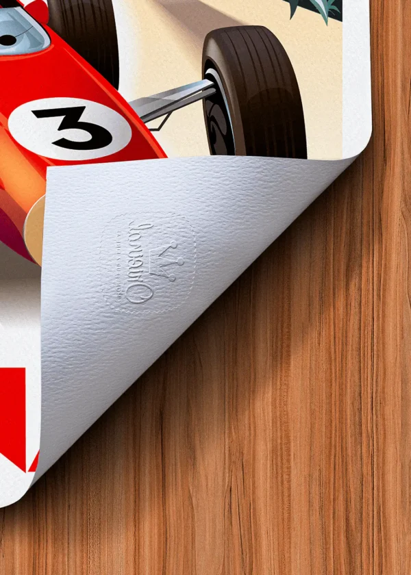 Tampon-196 Affiche Monaco Tampon Original Monsieur Z, Tirage d'art,