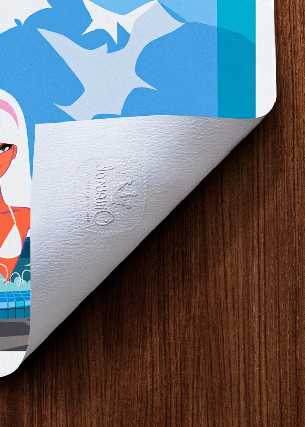 Tampon-197 Affiche Montagne Tampon Original Monsieur Z, Tirage d'art,