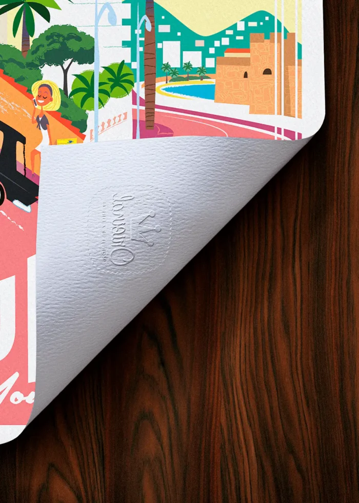 Tampon-200 Affiche Toulon Tampon Original Monsieur Z, Tirage d'art,