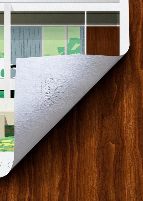 Tampon-204 Affiche Architecture Tampon Original Monsieur Z, Tirage d'art,