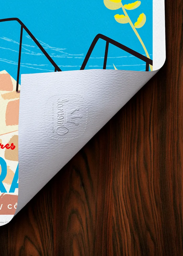 Tampon-207 Affiche Le pradet Tampon Original Monsieur Z, Tirage d'art,