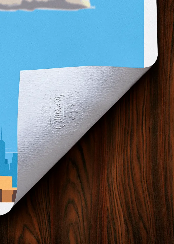 Tampon-210 Affiche New York Tampon Original Monsieur Z, Tirage d'art,