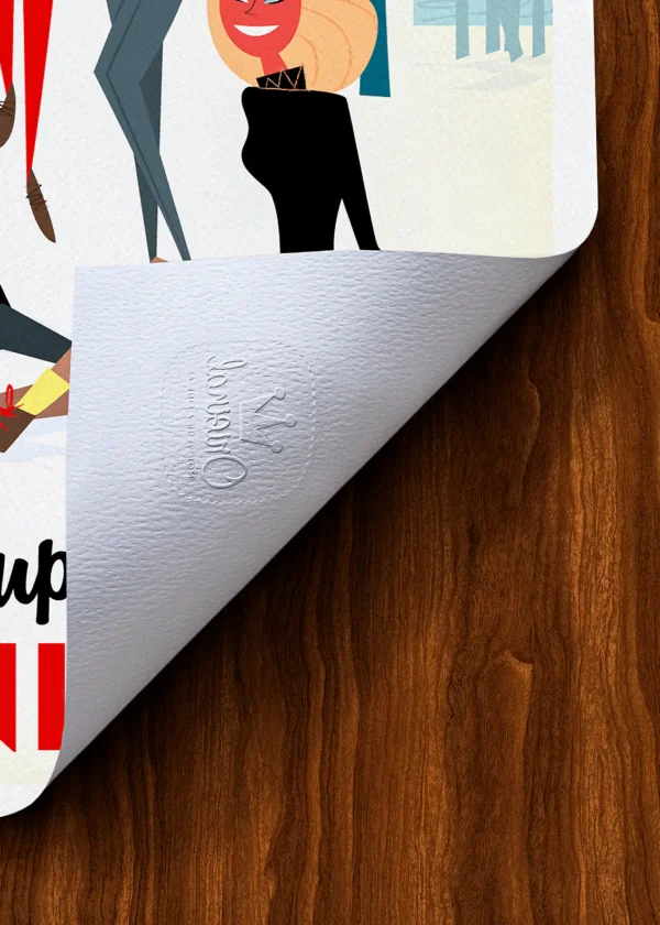 Tampon-211 Affiche Montagne Tampon Original Monsieur Z, Tirage d'art,