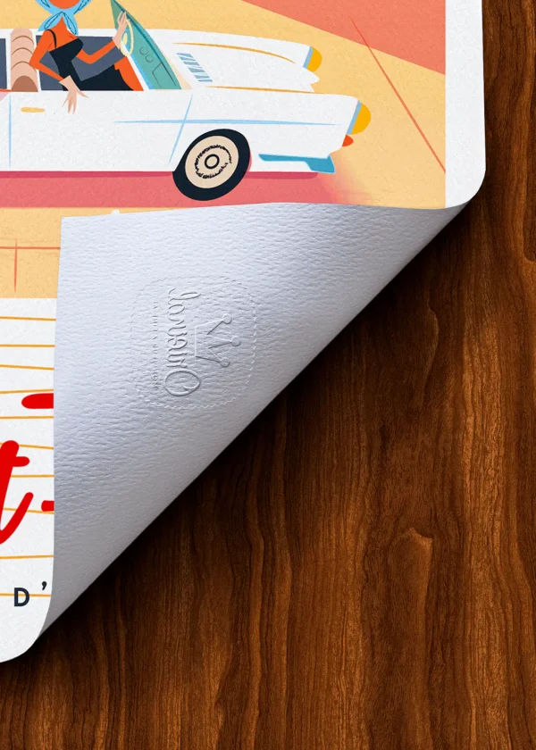 Tampon-215 Affiche Saint-tropez Tampon Original Monsieur Z, Tirage d'art,