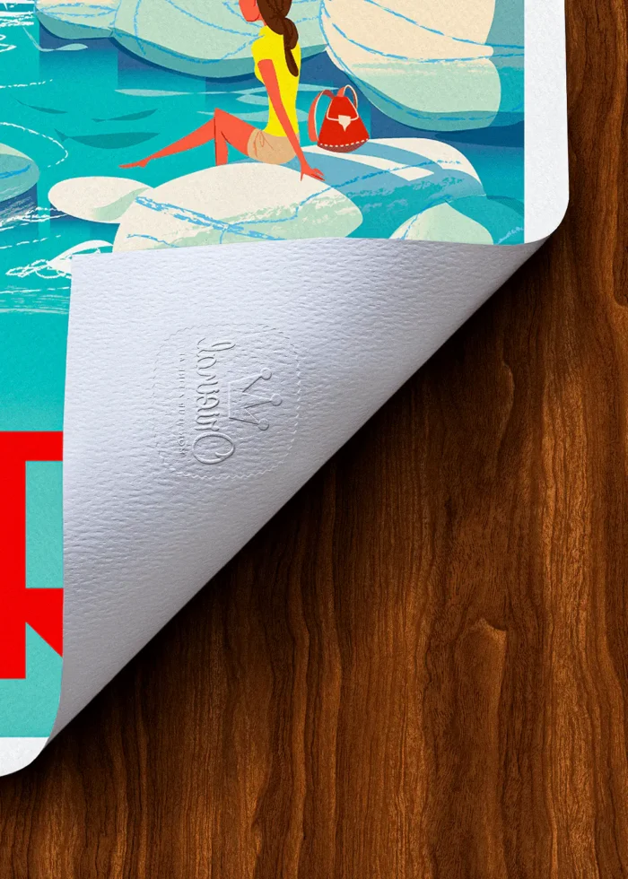 Tampon-222 Affiche Corse Tampon Original Monsieur Z, Tirage d'art,